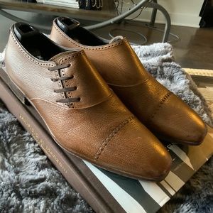 Artioli Custom Tan Pebble Grain 9.5 Shoes